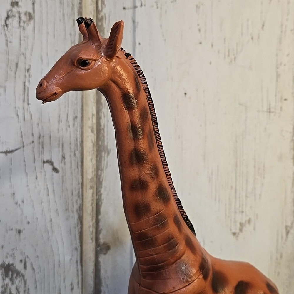 Vintage‎ Imperial 1985 GIRAFFE Figurine Safari Zoo Toy Plastic 14" - Picture 2 of 13